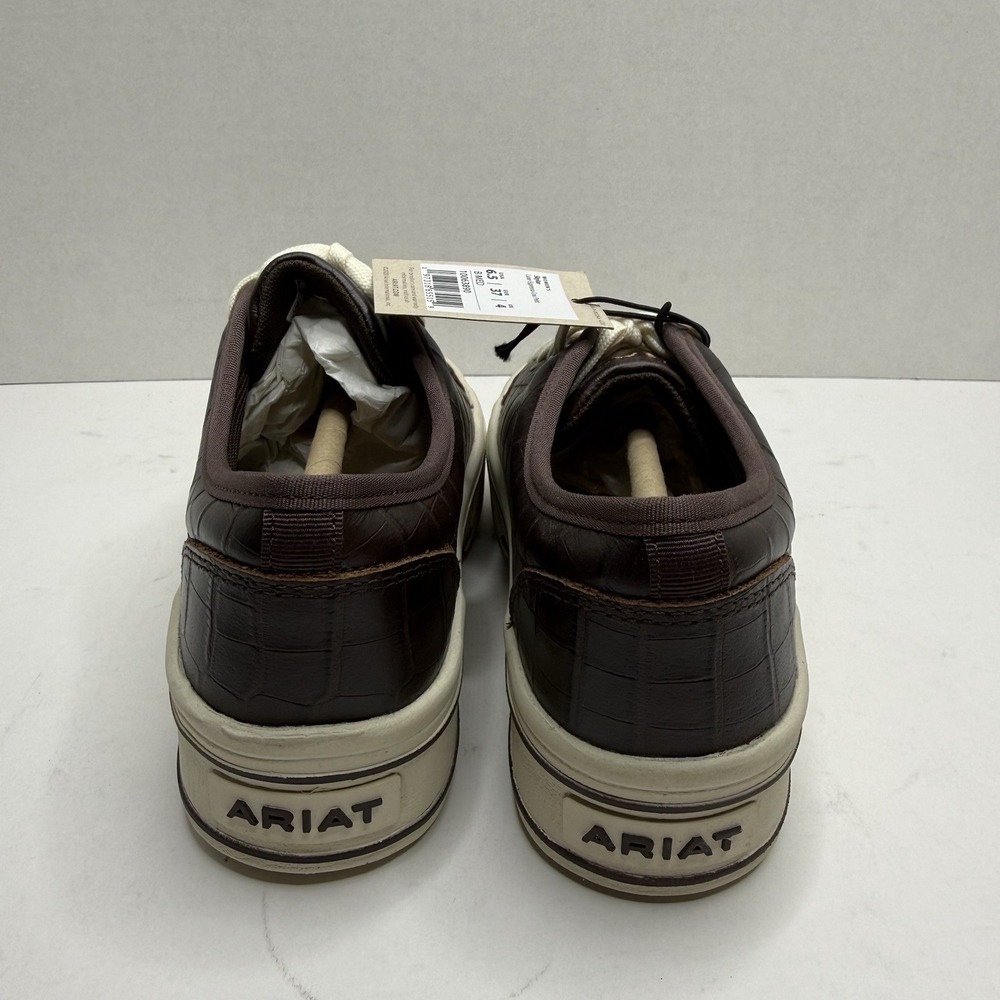Ariat Skylar Luxe Espresso Croc Print Platform Sneakers Womens 6.5 B 10063890 - Picture 4 of 7